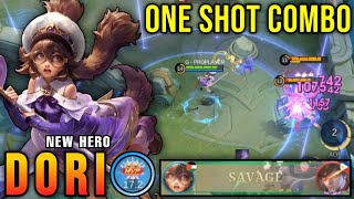 Perfect SAVAGE!! 20 Kills Dori MLBB New Hero 100% Overpowered!! - New Hero Tryout ~ MLBB screenshot 5
