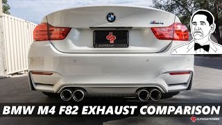 BMW M4 F82 Exhaust Comparison [Armytrix,  Akrapovic, Eisenmann, iPE] | 2017