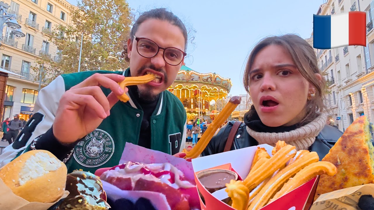 Provamos COMIDAS DE RUA em MARSELHA 🇫🇷 (preços, sabores e choques culturais) 🇫🇷