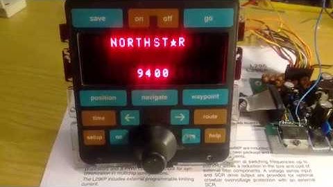Northstar 9400 Marine Navigation Unit Compact Control Head booting up