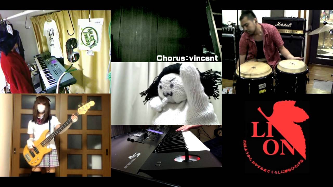 [HD]Neon Genesis Evangelion DEATH & REBIRTH  [Tamashii no Rufuran] Band cover