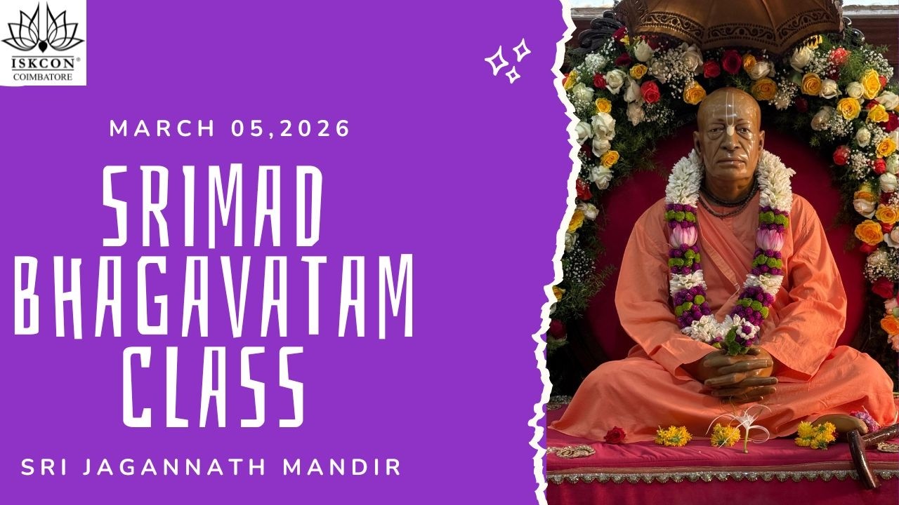 Srimad Bhagavatam Discourse 5.2.7 - H.G Madhu Gopal Das - 05-03-2026