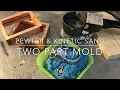 Pewter & Kinetic Sand in a Two Part Mold