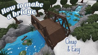 How to make a Bridge in Bloxburg | Cheap & Easy