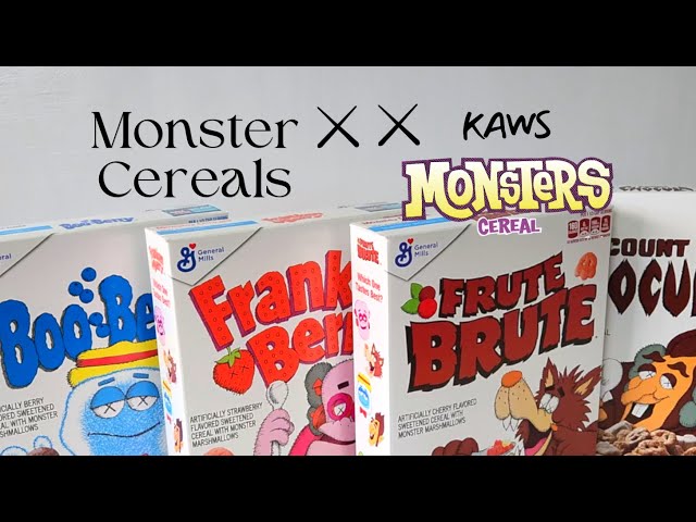 ゲームキャラクター KAWS Cereal Monsters Boo Berry KAWS Monsters Boo Berry Cereal (Not Fit For Human