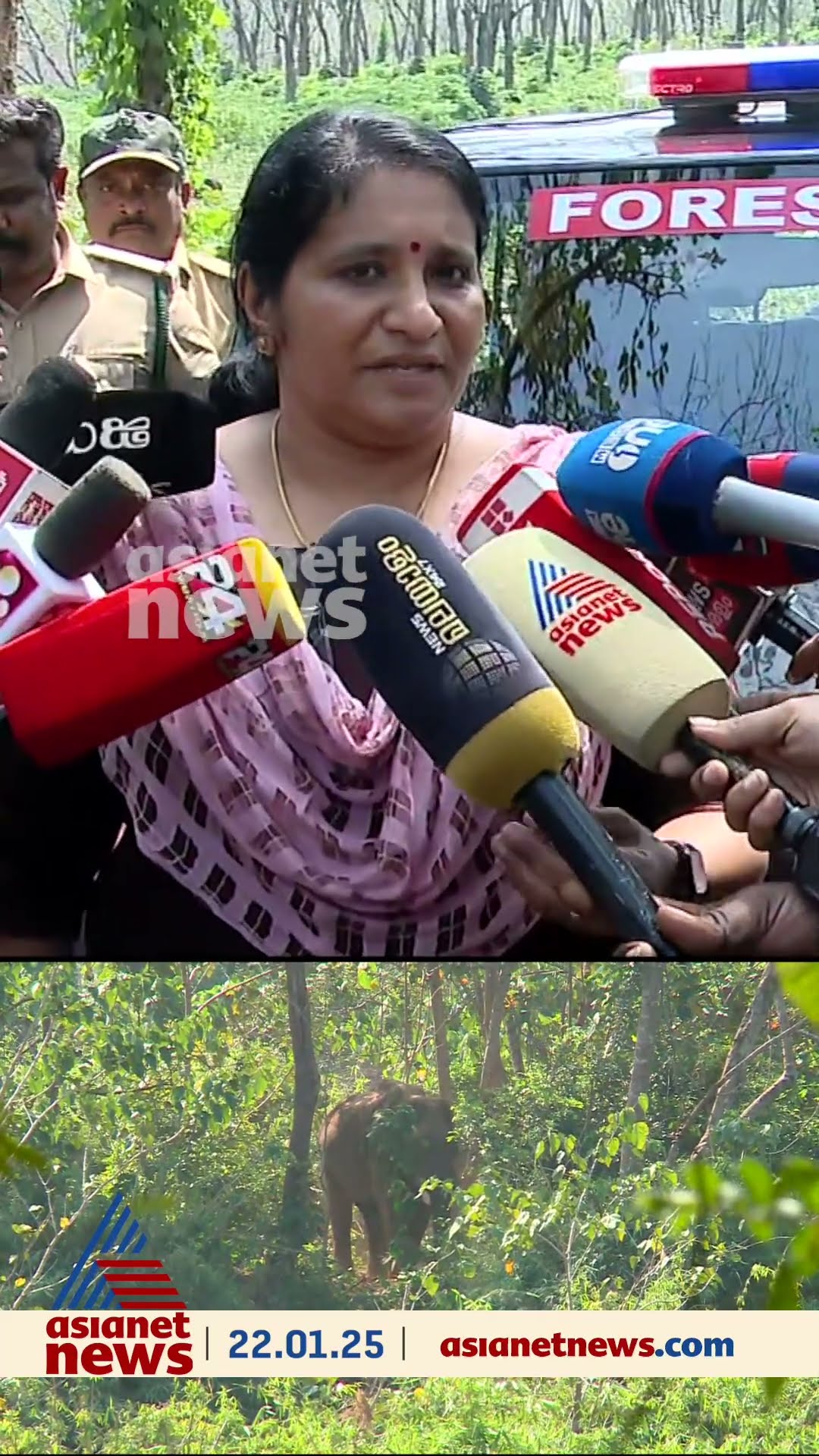 'ആളുകളെ കണ്ടതോടെ ആന കാട്ടിലേക്ക് കയറിപ്പോയി, നിലവിൽ മയക്കുവെടി വെക്കാൻ ബുദ്ധിമുട്ടാണ്'