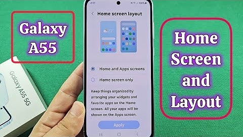 Change Home Screen Grid and Layout Samsung A55 App Drawer