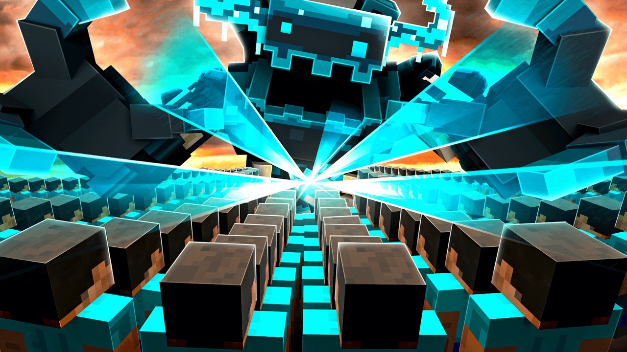 100 SPIELER vs NEUE Minecraft BOSSE...