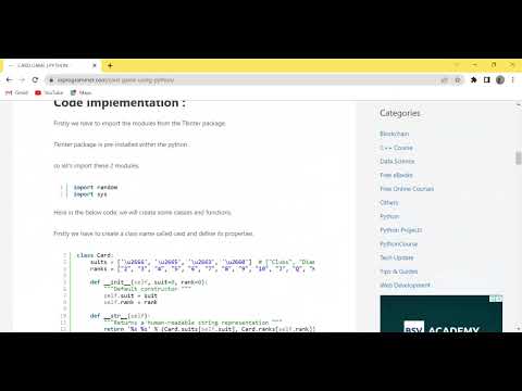 card game project python