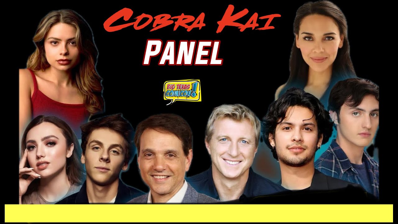 Cobra Kai Panel: Big Texas Comic Con 2024: Ralph Macchio, William Zabka, Xolo Maridueña,