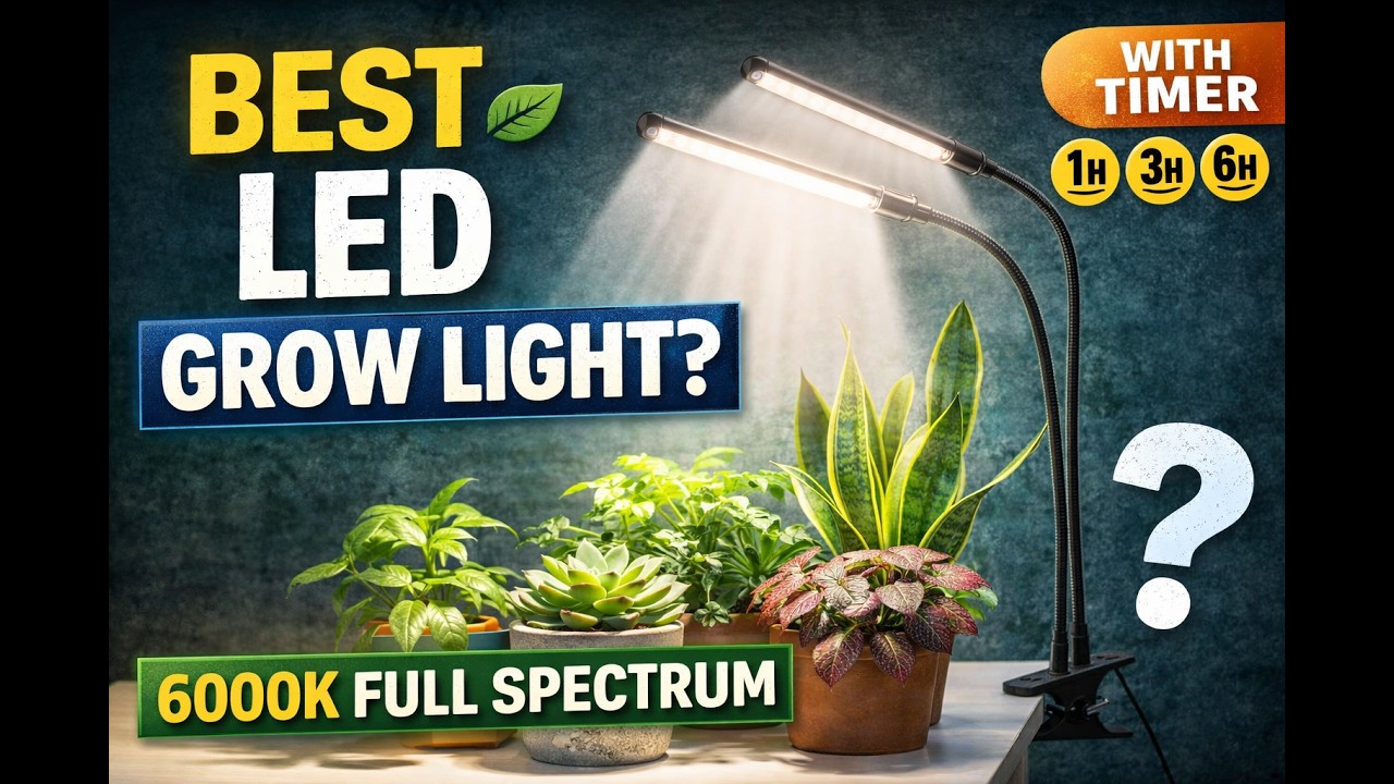 Best LED Grow Light for Indoor Plants - Full Spectrum Review - YouTube