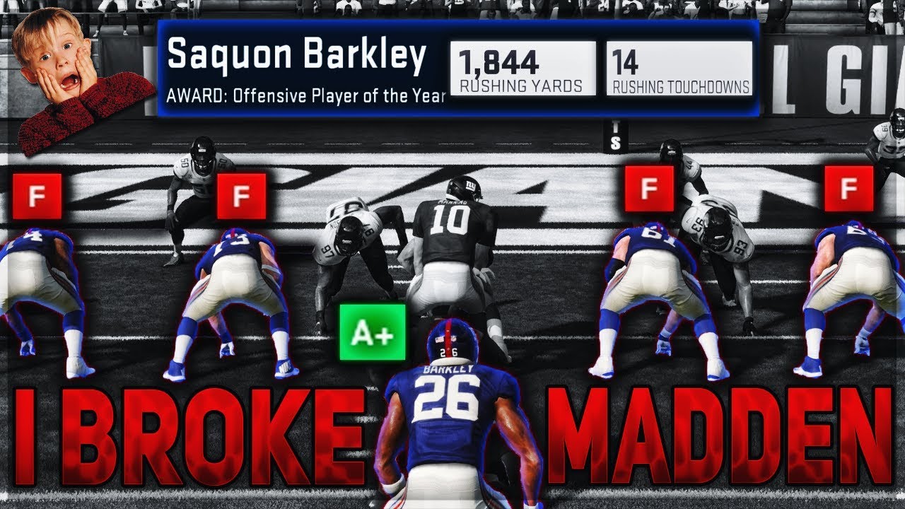 I BROKE MADDEN 19 -- SAQUON BARKLEY CHALLENGE | Madden 19 Franchise Mode Experiment