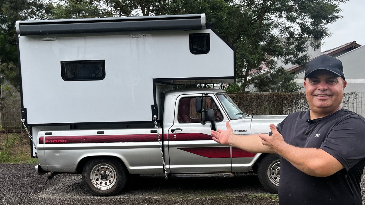 NOSSO PRIMEIRO CAMPER! Veja os detalhes do nosso primeiro projeto para picape | TOUR COMPLETO