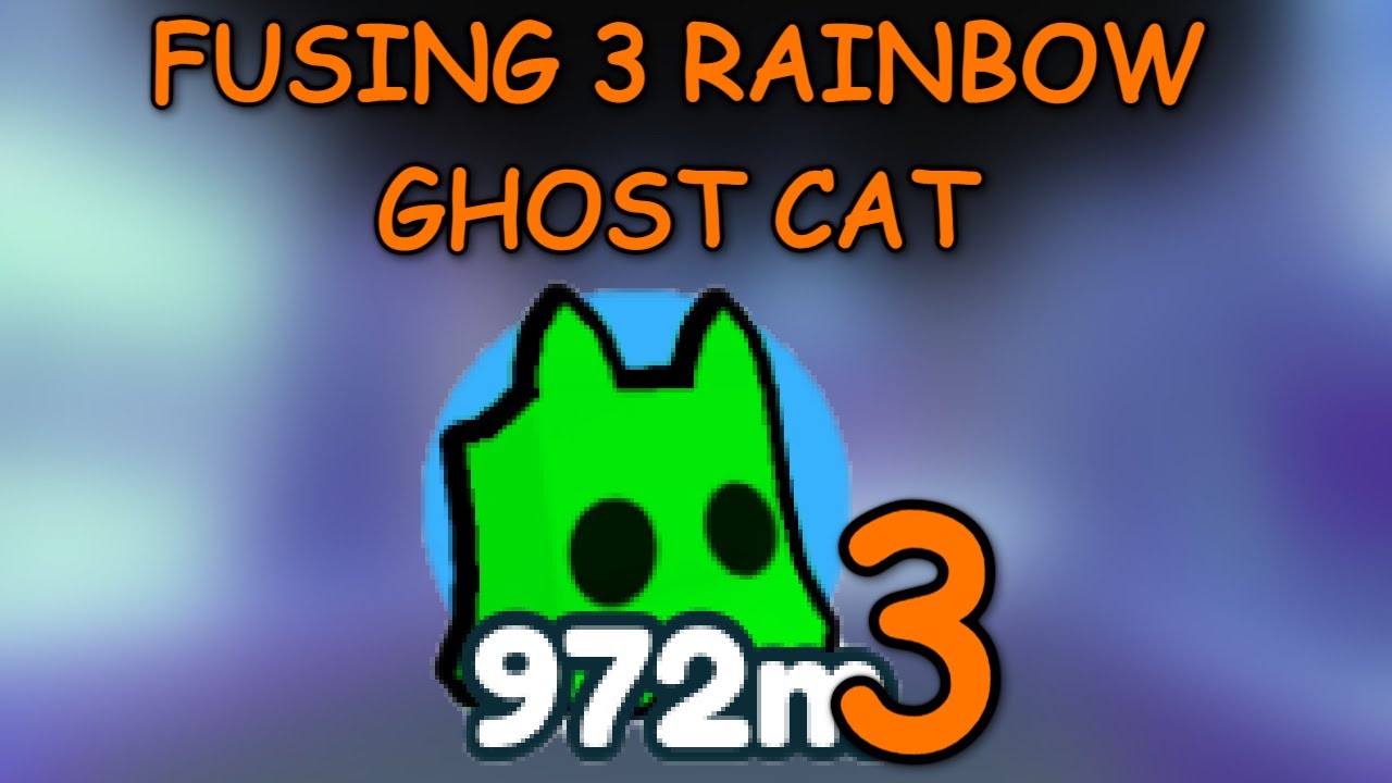HALLOWEEN EVENT! FUSING 3 RAINBOW GHOST CAT! (Pet Simulator X