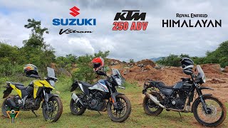 Suzuki SX250 | KTM 250 ADV | Himalayan  Quick Comparison