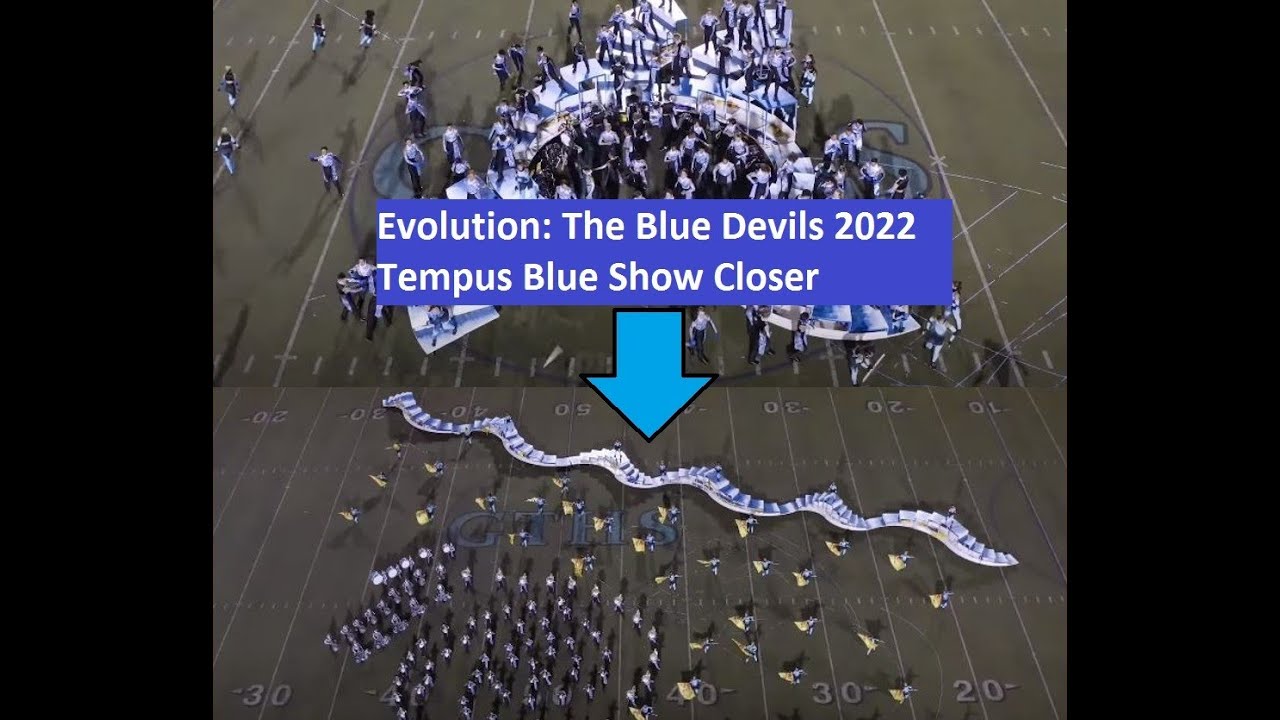Evolution of the 2022 Blue Devils Show Closer Tempus Blue YouTube