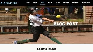 Responsive Athletics Website Template Free download