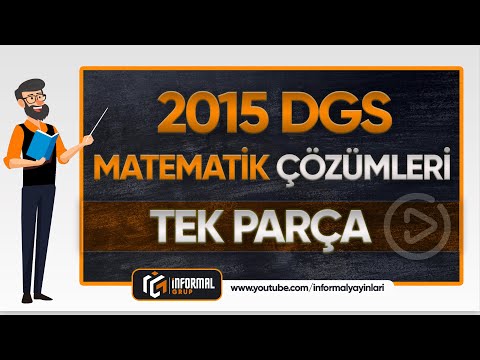 2015 DGS MATEMATİK Soruları ve Çözümleri | TEK PARÇA