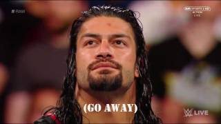 WWE RAW April 3, 2017 - The Orlando, Florida WWE Universe Vs. Roman Reigns (Video Edited Subtitles)