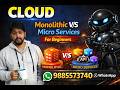 CLOUD Monolithic V/S Micro Services For Beginners In Telugu | 8 | ✆ WhatsApp (9885573740)