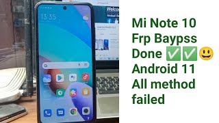 Redmi Note 10 Frp Baypss Android 11 (Google Account Baypss) Xiaomi Note 10