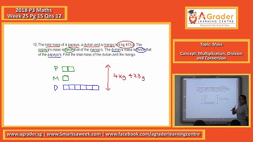 2018 - P3 Maths - Week 25 - Mass (Multiplication, Division and Conversion)