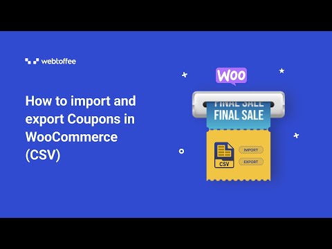 How to import and export Coupons in WooCommerce (CSV) – WordPress Plugin
