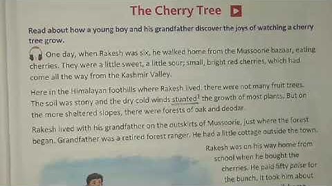 The Cherry Tree part-1(summary in hindi byR@j Sir)