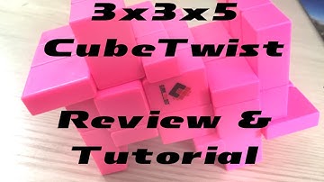 3x3x5 Mirror blocks review and solve tutorial CubeTwist Siamese Conjoined