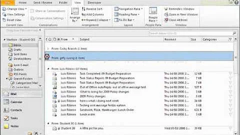 How to Sort Email in Microsoft Outlook 2010
