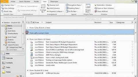 How to Sort Email in Microsoft Outlook 2010
