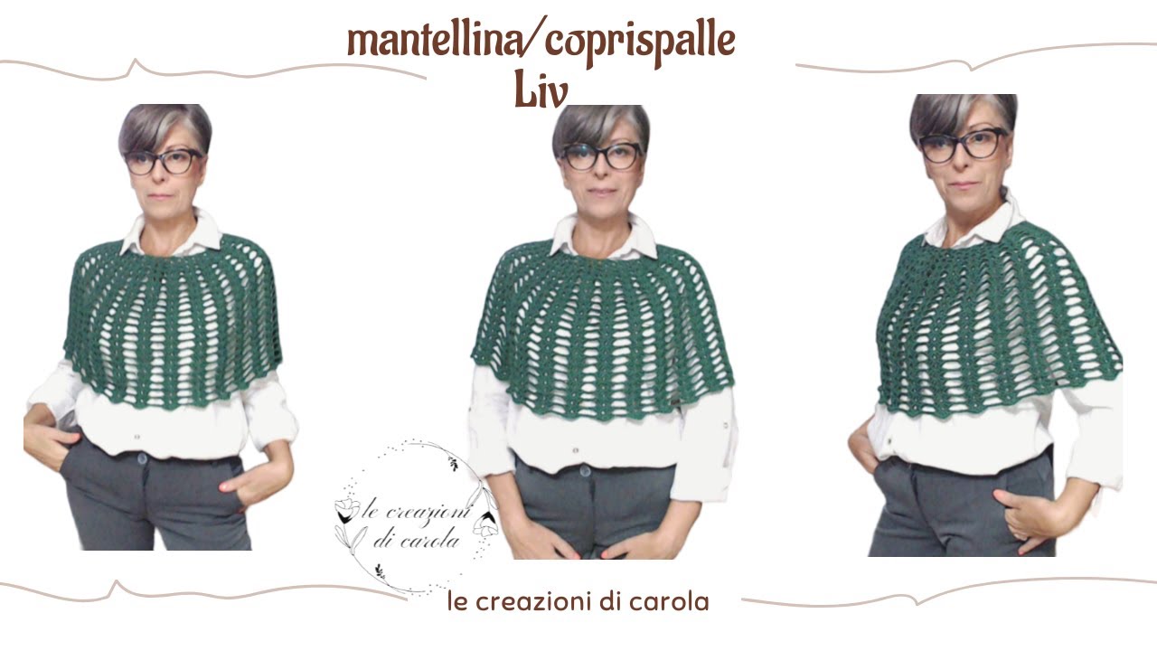 Mantella/coprispalle ad uncinetto Liv #lecreazionidicarola#
