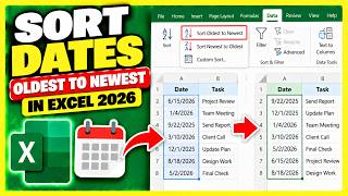 How To Sort Dates Oldest to Newest in Excel 2026 - Full Tutorial Update