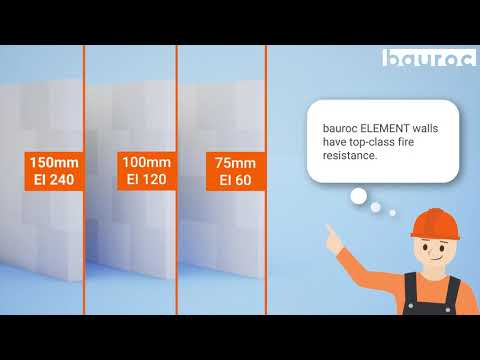 4/12. bauroc ELEMENT partitition wall elements.