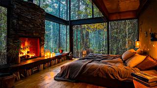 Sounds Rain and Thunder on Window - Powerful Rain & Thunder for Meditation, Improve Sleep Quality