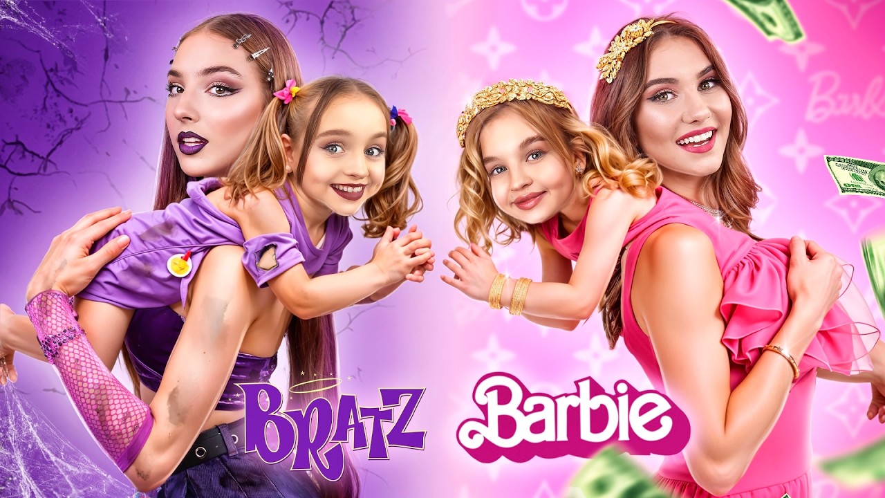 Poupée Barbie vs Bratz Deviennent Mamans ! Poupée Riche vs Pauvre