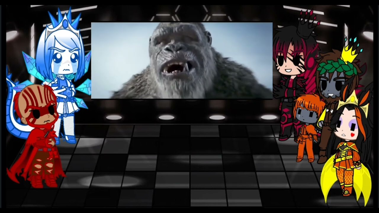 Kaijus reagindo ao Godzilla e Kong contra o Ruivo Racista e sua Escrava Sexual/Gacha Nebula\