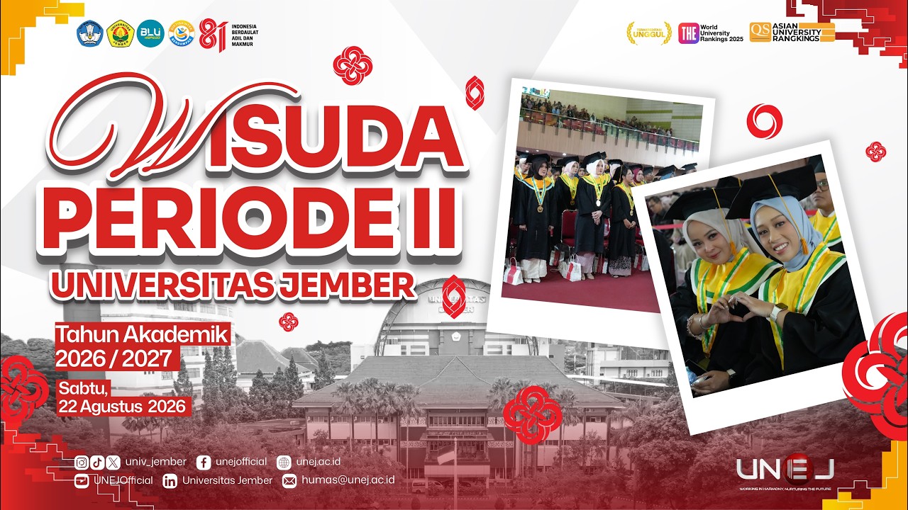 Wisuda Periode II Tahun Akademik 2026/2027 Universitas Jember