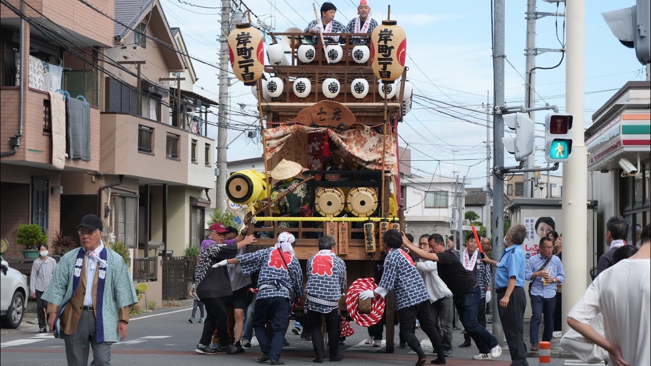 お祭りに行って来たよ【川越まつり併催行事2025】岸町一丁目の屋台