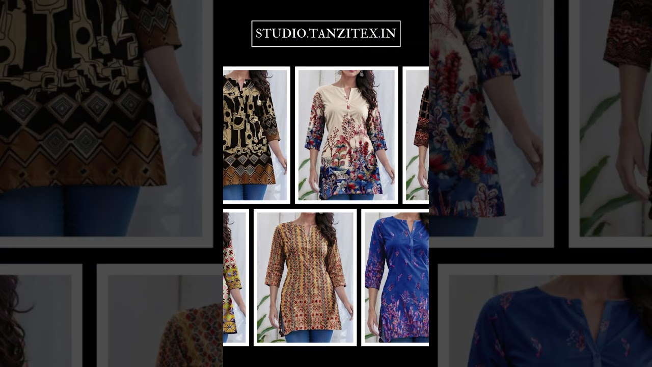 Kurti Digital Print Collection | Ready-to-Print Fabric Designs by Tanzitex Studio