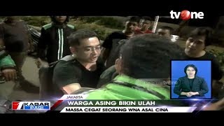 Seorang WNA Asal Cina Nyaris Dihakimi Massa Usai Aniaya Kekasihnya