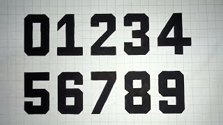 Numbers drawing 0 to 9