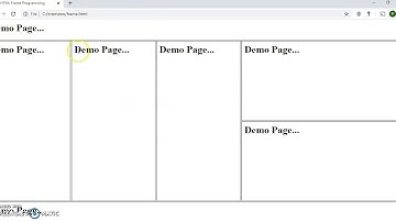 HTML Frame Advanced: Target and Name attribute usage