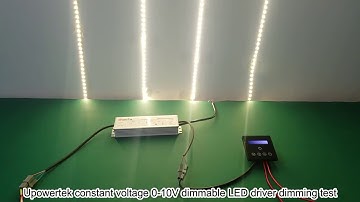uPowerTek Constant Voltage 0-10V dimmable 12V 24V LED driver with PWM output