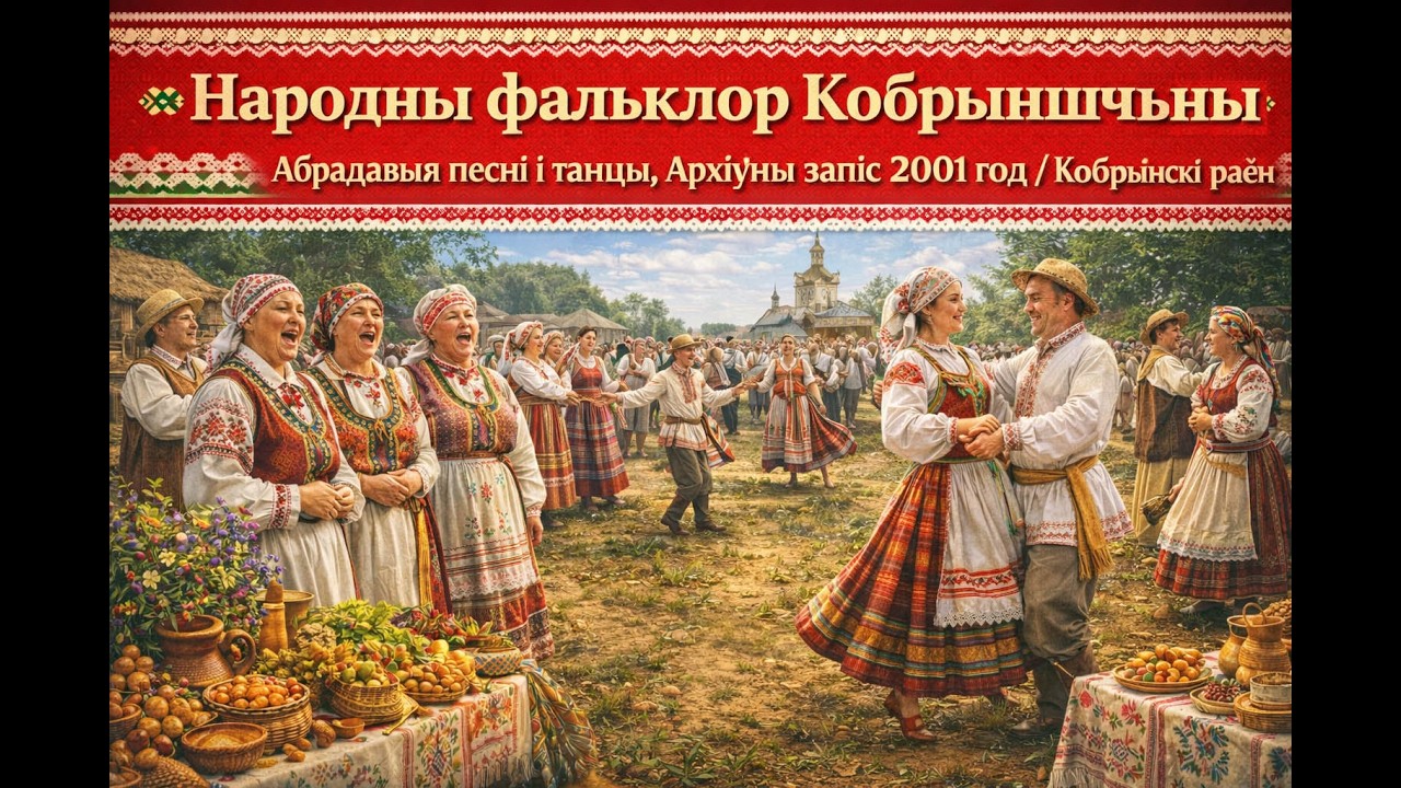 Фальклор Кобрыншчыны: абрадавыя спевы, танцы і барды. Архіў 2001 года 🌾🎶
