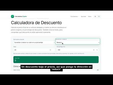 Calculadora de Descuento