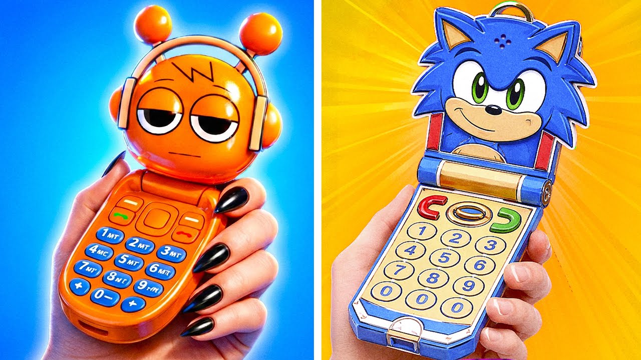 Sprunki or Sonic DIY Cardboard Rally! Incredibox Crafts to Raise Your Mood 🎮📦