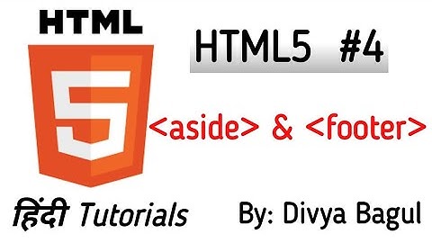 aside And footer  tag in html5 |HTML TUTORIALS IN HINDI |BY inspiredway  | inspiredway