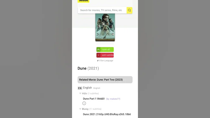 Download subtitles for any movies 🎬 😮