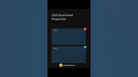 CSS Shorthand Properties.#shorts #shortsfeed #html #webdesign #website #web #coding #css #coding